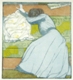Maximilian Kurzweil, Der Polster, 1903, Farbholzschnitt, colour woodcut